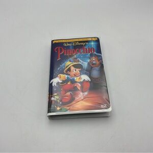 WALT DISNEY PINOCCHIO VHS- 60TH ANNIVERSARY EDITION CLAMSHELL